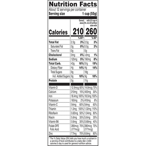 Immunity 22.3 Oz Quaker Mighty Life Multigrain Cereal, Strawberry Blueberry Bliss, Support, Family Size
