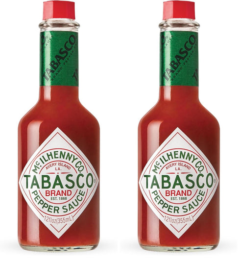 Tabasco Original Red Flavor Hot Sauce (12 Ounce) (Pack of 2)