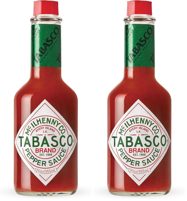 Tabasco Original Red Flavor Hot Sauce (12 Ounce) (Pack of 2)