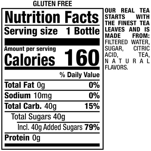 16 oz Pack 12 Snapple Peach Tea, fl recycled plastic bottle