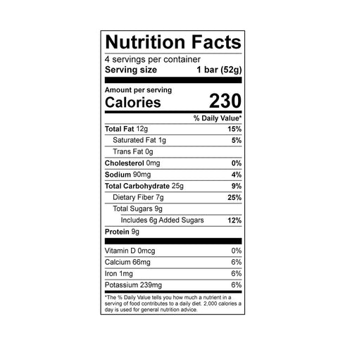 1.8 OZ Over Easy Banana Nut Breakfast Bar