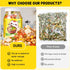 Egcina 100% 10.58oz Ramen Toppings Mix Dehydrated Vegetables - Freeze-Dried Tofu & Vegetables, Natural Vegetable