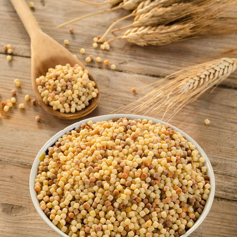 17.6 oz (Pack 2) Sanniti Toasted Fregola Sarda FIne Semolina Pasta Fregula Tostata Fina
