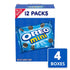 48 Packs (4 OREO Mini Chocolate Sandwich Cookies, Snack Boxes)