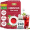 LeafLea Hibiscus Tea Bags 240 Count, Individually Wrapped, 100% Natural Hibiscus Flower