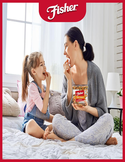 30 oz (Pack 1); Fisher Snack Tex Mex Bulk Trail Mix, of Hot & Spicy Peanuts, Almonds, Salsa Corn Sticks, Sesame Sticks