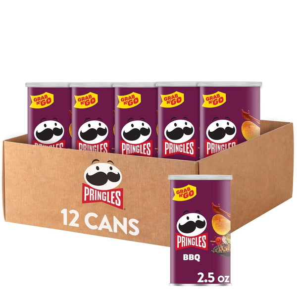 Pringles Potato Crisps Chips, Lunch Snacks, Office and Kids Snacks, Grab N'