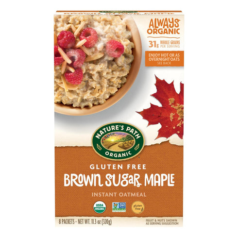 Nature's Path Organic Brown Sugar Maple Instant Oatmeal, 11.3 oz (Pack of