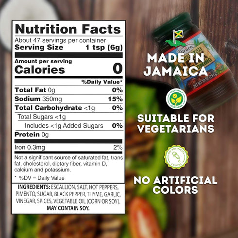 Pack Grace Jamaican Jerk Seasoning Paste Variety - Honey, Mild & Hot Jerk Seasoning Jamaican Style - Caribbean Jerk