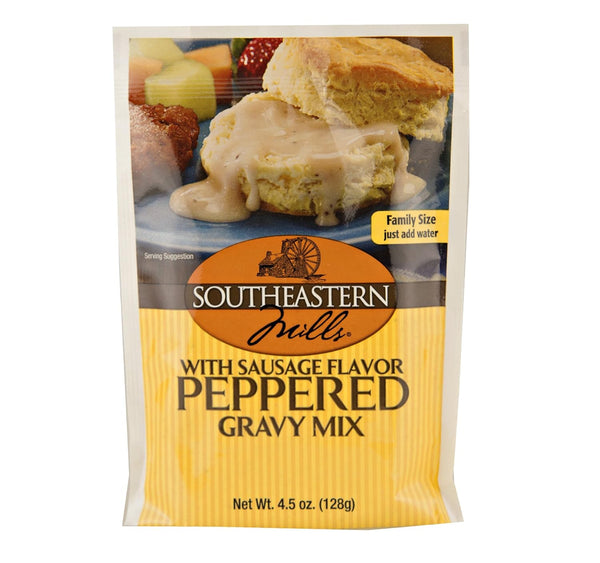 Southeastern Mills Old Fashioned Peppered Gravy Mix w/ Sausage Flavor, 4.5 Oz. Package (Pack