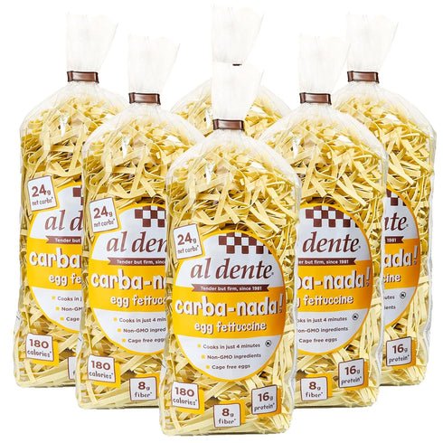 Al Dente Carba-Nada Egg Fettuccine - Lower Carb, High Protein Keto &