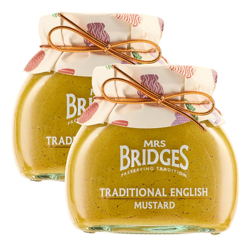 Mrs Bridges Traditional English Mustard, Made in Scotland, 7oz Jar (Pack of
