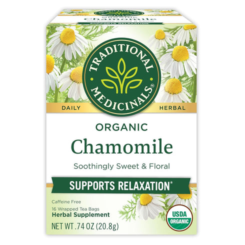Traditional Medicinals Organic, Chamomile Tea - Supports Stress Relief and Relaxation -
