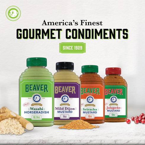 12.5 oz Beaver Brand Extra Hot Wasabi Horseradish sauce, squeeze bottle