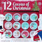 12 Cocoas of Christmas - 12 K Cups - Premium Holiday Cocoa Gift Set
