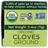 Spicely Organic Cloves Powder, 0.40 OZ ecoBox