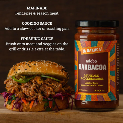 12oz (Pack 3) Ya Oaxaca - Barbacoa Adobo Marinade - Rich & Complex Flavor - Made with Chile Guajillo & Avocado Leaf