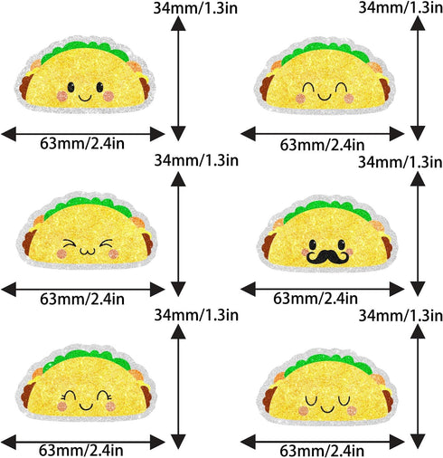 Mexico Taco Dessert Cupcake Toppers, 18 Pcs Picks for Mexican Fiesta Theme Cinco de Mayo Party Decorations