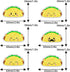 Mexico Taco Dessert Cupcake Toppers, 18 Pcs Picks for Mexican Fiesta Theme Cinco de Mayo Party Decorations