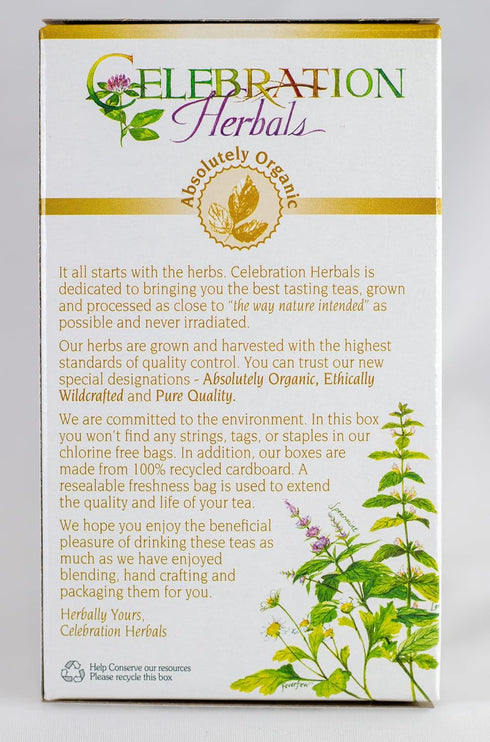 CELEBRATION HERBALS Organic Marshmallow Leaf & Root, 24 Bags, 0.02 Pound