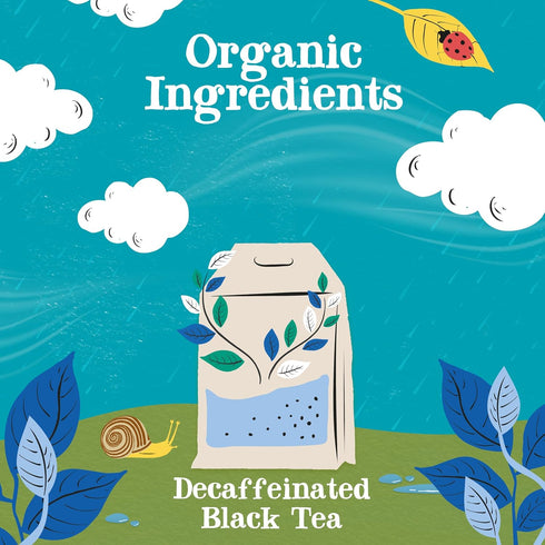 1 Pack, 80 Clipper Tea, Organic Decaf, Plant-Based, Decaffeinated Black Tea, Great Over Ice, Unbleached Tea Bags