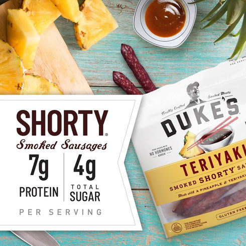 DUKE'S (5 oz.) Cajun and Teriyaki Smoked Shorty Sausages Bundle