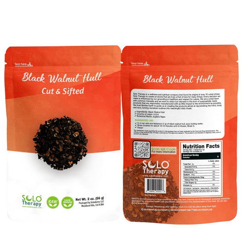 Black Walnut Hull Tea Cut and Sifted - 56 grams - Juglans