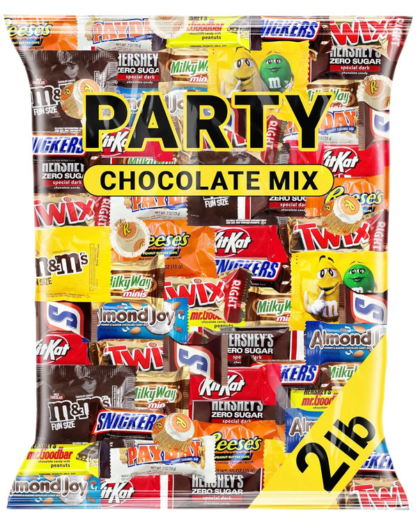 SUGADELIC Chocolate Candy Variety Pack Bulk Assorted Individually Wrapped Mini Chocolate Bars 2