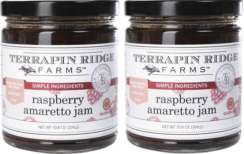 Terrapin Ridge Farms Raspberry Amaretto Jam Two 10.8 Ounce Jars