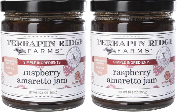 Terrapin Ridge Farms Raspberry Amaretto Jam Two 10.8 Ounce Jars