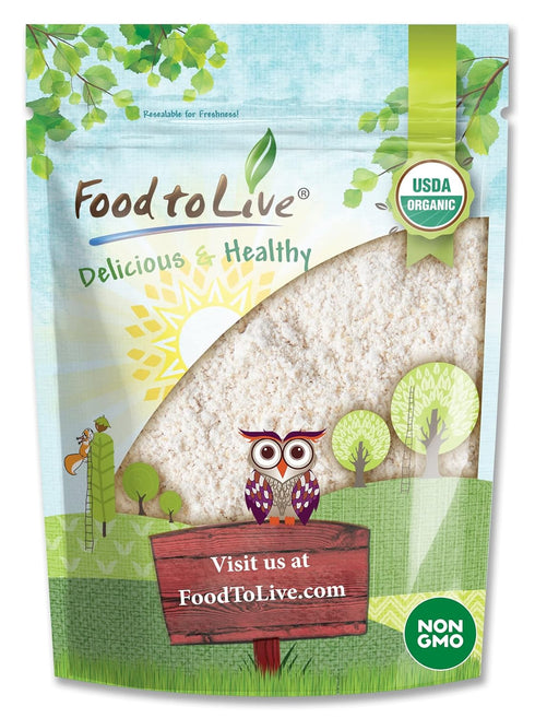 Food to Live - Organic Hulled Buckwheat Flour, 3 Pounds - Non-GMO,