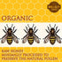 Wellsley Farms 100% 24 oz Organic Raw Honey, Pure, USDA Certified Bottle.