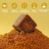 H2ONDBQF 200g/7.05oz Brown Sugar Cubes, Deep Molasses Richness Raw Cane Demerara Sugar, Handmade Ancient Black Sugar