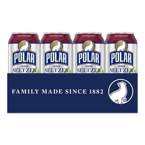 12 oz 24 pack Polar Seltzer Water Black Cherry, fl cans