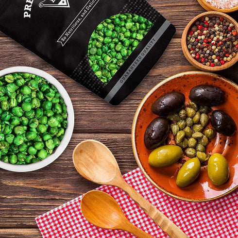 Packed 1 lb. (16 oz.) Green Peas, Fried with salt, All ages friendly, Excellent Source of Protein, High in Fiber, Salad
