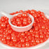 Kasvan Orange Pearl Sugar Sprinkles, 130g/4.58 Oz - Edible Candy Pearls for Baking Cake Decorations, Ice Cream Toppings