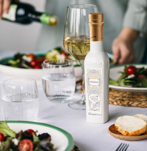 8.5 oz 6% Castillo de Canena Chardonnay Wine Vinegar, fl Acidity | Premium Spanish Vinegar from Andaluca with Apricot