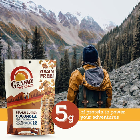9 Grandy Organics, Coconola Peanut Butter Organic, Ounce
