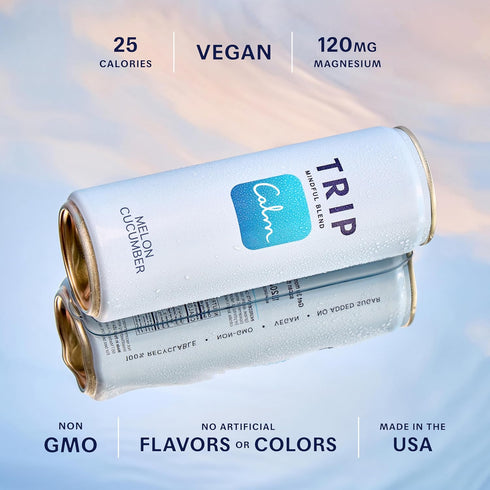 Pack, 12 Oz, 12Pk TRIP Lightly Sparkling Adaptogen Seltzer, Non-Alcoholic Mocktail with Magnesium, Ashwagandha, Lions