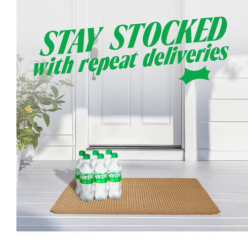 16.9 oz, 6 Pack Sprite Lemon-Lime Caffeine Free Soda Soft Drink Bottles, fl