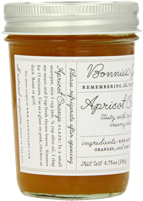 8.75 Bonnie's Jams, Apricot Orange, Ounce