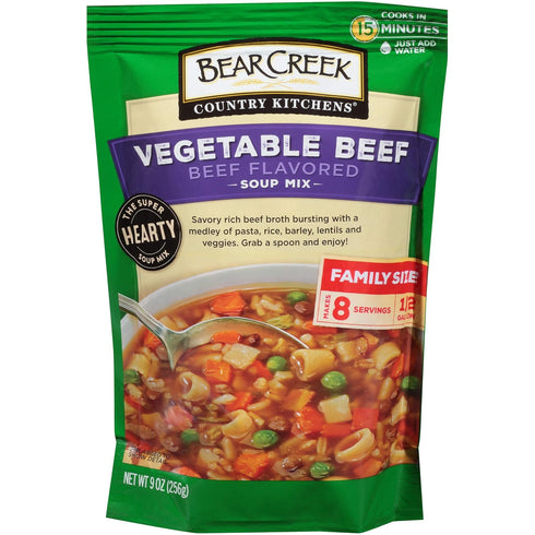 Bear Creek Soup Mix, Vegetable Beef, 9.0 Ounce (Pack of 6)