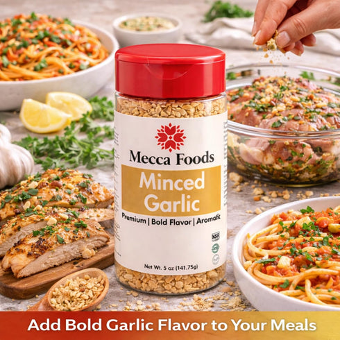 5 oz Minced Garlic PET Jar Fresh & Ready-to-Use | Premium Minced Garlic for Cooking, Sauces, Marinades & Seasoning by