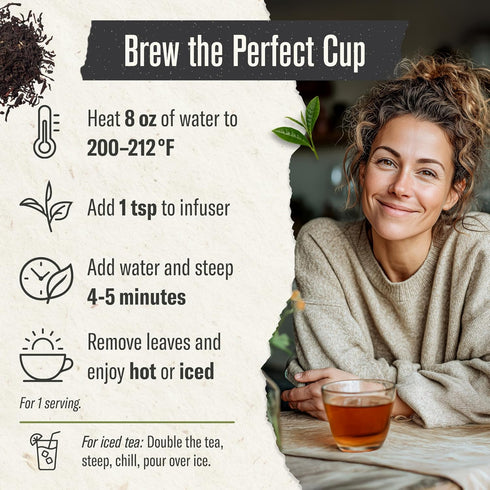 16 oz 200 Numi Organic Breakfast Blend Tea, Loose Leaf Black Tea, Bulk Pouch, Organic Loose Leaf Tea Brews Cups