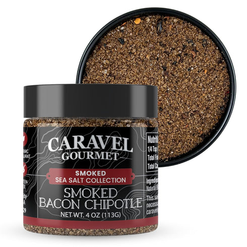 Bacon Chipotle Smoked Sea Salt with Bacon Premium Smoked Salt with Smoky
