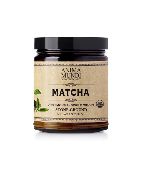 Anima Mundi Apothecary Matcha Powder - Japanese Single-Origin & Stone-Ground - Certified