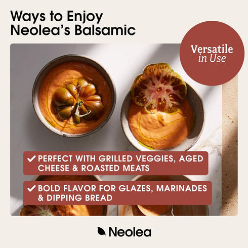 70% 8.45 oz 250 ml Neolea Dark Balsamic Vinegar from Greece - Made from Grape Must & Red Wine Vinegar Aged in French