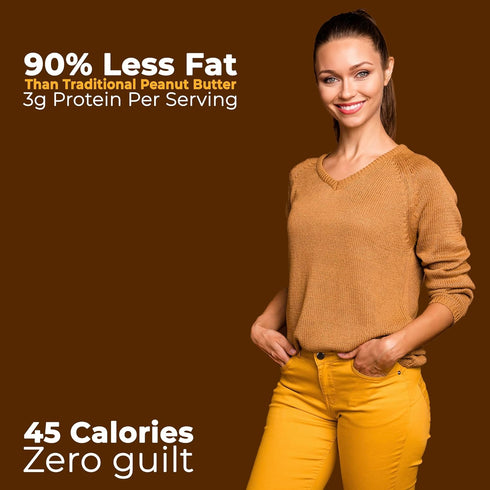 Betty Lou's 100% Organic Chocolate Peanut Butter Powder, Gluten Free, Vegan, Low Calorie, 6.35 Oz