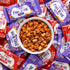 Pack 24 1 oz 130 The Happy Snack Company Fava Beans Variety x (Smoky BBQ Flavor and Pizza Flavor). High Fiber Vegan