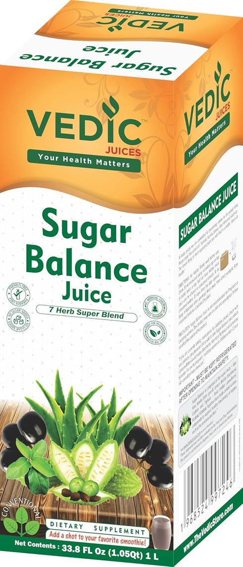 33.8 oz, 1 Vedic Sugar Balance Juice, Daily use, Litre